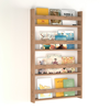 Επιτοίχια ραφιέρα Montessori χρώμα pine oak 74x10x120εκ.