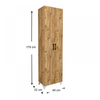 Ντουλάπα - Παπουτσοθήκη Lilly χρώμα pine oak 49x32x178εκ.