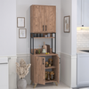 Έπιπλο κουζίνας Sedef χρώμα pine oak 61x40x202,1εκ.