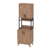 Έπιπλο κουζίνας Sedef χρώμα pine oak 61x40x202,1εκ.