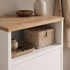 Παπουτσοθήκη - Ντουλάπι Talsa χρώμα λευκό - sapphire oak 50x35,3x86εκ.