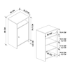 Παπουτσοθήκη - Ντουλάπι Talsa χρώμα λευκό - sapphire oak 50x35,3x86εκ.