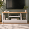 Έπιπλο τηλεόρασης Bahama χρώμα λευκό - sapphire oak 120x35x46,5εκ.