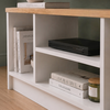Έπιπλο τηλεόρασης Bahama χρώμα λευκό - sapphire oak 120x35x46,5εκ.