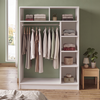 Open wardrobe - Dual entrance furniture white 120x40.3x150 cm