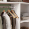 Open wardrobe - Dual entrance furniture white 120x40.3x150 cm