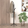 Triad metal coat stand, black, 37.5 x 37.5 x 146.8 cm