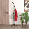 Triad metal coat stand, black, 37.5 x 37.5 x 146.8 cm