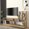 Σύνθεση τηλεόρασης Pesaro χρώμα sepet oak 165x25x91,3εκ.