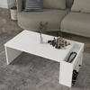 Τραπεζάκι σαλονιού View χρώμα λευκό 95x50x34εκ.