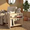 Τραπεζάκι βοηθητικό Silvanus χρώμα travertine 51x17,5x49εκ.