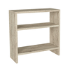 Τραπεζάκι βοηθητικό Silvanus χρώμα travertine 51x17,5x49εκ.