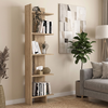 Βιβλιοθήκη Perla χρώμα sepet oak 48x22x170εκ.