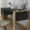 Γραφείο εργασίας Fernando χρώμα ανθρακί - sapphire oak 158,4x60x72,2εκ.