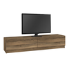 Έπιπλο τηλεόρασης Ahenk χρώμα καρυδί 160x31,3x32,9εκ.