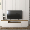 Έπιπλο τηλεόρασης Fedya χρώμα λευκό - sapphire oak 180x45x44,6εκ.