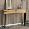 Κονσόλα Cenova χρώμα sapphire oak 120x35x89,8εκ.