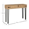 Κονσόλα Cenova χρώμα sapphire oak 120x35x89,8εκ.
