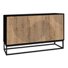 Μπουφές Themis χρώμα μαύρο - sapphire oak 150x35x83,6εκ.