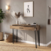 Rochel Console Walnut with Drawer 120x35x89,8 cm