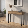 Rochel Console Walnut with Drawer 120x35x89,8 cm
