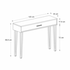 Rochel Console Concrete Grey 120x35x89.8 cm