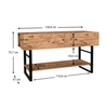 Κονσόλα Aron χρώμα atlantic pine 138,8x41x75,7εκ.