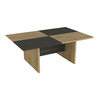 Τραπεζάκι σαλονιού Venita χρώμα sapphire oak - ανθρακί 90x60x33,8εκ.