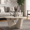 Lagerta living room table travertine color 75x75x35 cm