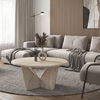 Lagerta living room table travertine color 75x75x35 cm