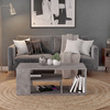 Abdera Living Room Coffee Table Concrete Gray 110x60x42 cm