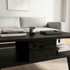 Τραπεζάκι σαλονιού Andros χρώμα sencron black 90x54x39,6εκ.