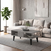 Andros Living Room Coffee Table Grey Concrete 90x54x39.6 cm