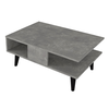 Andros Living Room Coffee Table Grey Concrete 90x54x39.6 cm