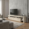 Έπιπλο τηλεόρασης Acnes χρώμα travertine 220x40x52εκ.
