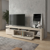 Έπιπλο τηλεόρασης Acnes χρώμα travertine 220x40x52εκ.