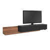 Έπιπλο τηλεόρασης Enstey χρώμα καρυδί - ανθρακί 260x41,8x33,5εκ.