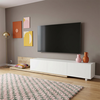 Έπιπλο τηλεόρασης Enstey επεκτεινόμενο χρώμα sapphire oak - λευκό 260x41,8x33,5εκ.