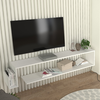 Έπιπλο τηλεόρασης επιτοίχιο Regnar χρώμα λευκό 168,6x25x31,8εκ.