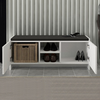 Παπουτσοθήκη Verly χρώμα λευκό 110x33,2x43εκ.
