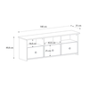 Έπιπλο τηλεόρασης Mahen χρώμα sapphire oak 140x35x49,8εκ.