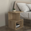 Κομοδίνο - Τραπεζάκι βοηθητικό Entiero χρώμα sapphire oak 39,8x35x54,6εκ.