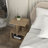Κομοδίνο - Τραπεζάκι βοηθητικό Entiero χρώμα sapphire oak 39,8x35x54,6εκ.