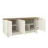 Μπουφές Bohema χρώμα ivory - sepet oak 180x47x76,6εκ.