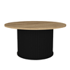 Τραπεζάκι σαλονιού Bohema χρώμα μαύρο - sepet oak Ø85x43,2εκ.