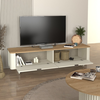 Έπιπλο τηλεόρασης Bohema χρώμα ivory - sepet oak 180x47x45,6εκ.