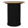 Τραπεζάκι βοηθητικό Bohema χρώμα μαύρο - sepet oak Ø50x53,2εκ.