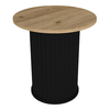 Τραπεζάκι βοηθητικό Bohema χρώμα μαύρο - sepet oak Ø50x53,2εκ.