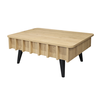 Τραπεζάκι σαλονιού Gemma χρώμα sepet oak 90x59,6x36,8εκ.