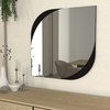 Καθρέπτης τοίχου Lava χρώμα μαύρο 70x2,2x70εκ.